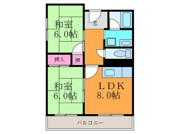 ア－バンハイツの物件間取画像